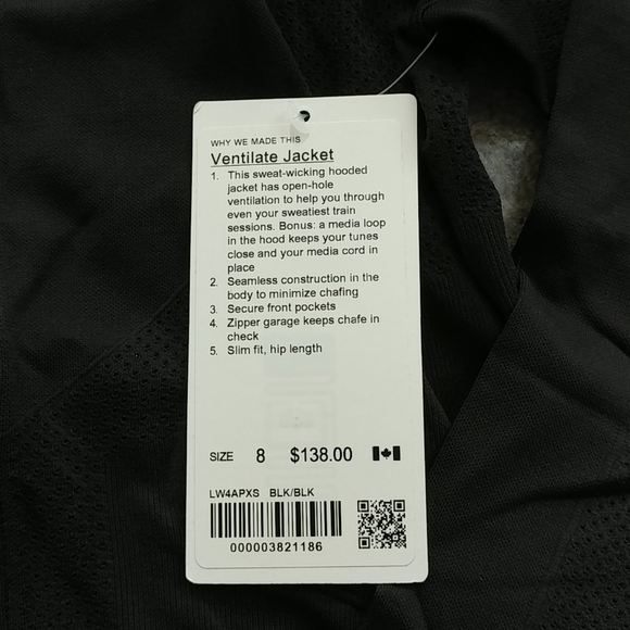 NWT Lululemon Ventilate Jacket - Picture 2 of 8
